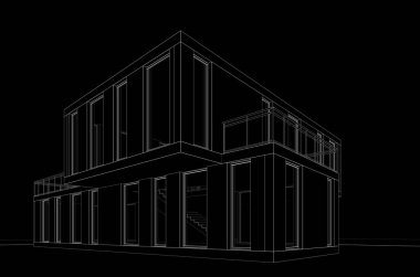 Modern bina çizimi, mimari çizim