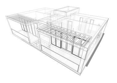 Modern bina çizimi, mimari çizim