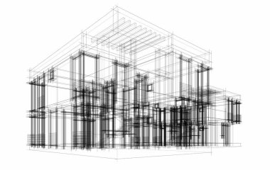 Modern bina çizimi, mimari çizim