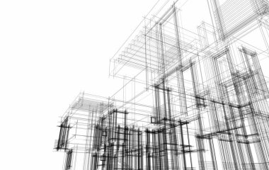 Modern bina çizimi, mimari çizim