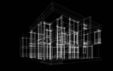 Modern bina çizimi, mimari çizim