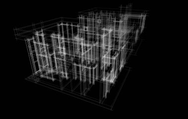 Modern bina çizimi, mimari çizim