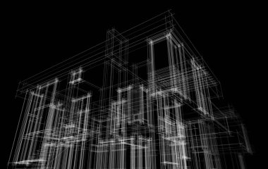 Modern bina çizimi, mimari çizim