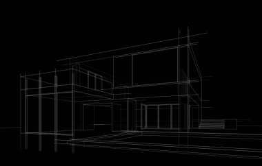 Modern bina çizimi, mimari çizim