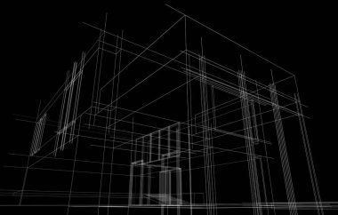 Modern bina çizimi, mimari çizim