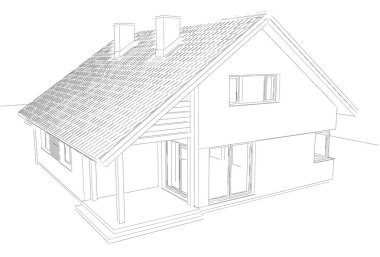 Modern bina çizimi, mimari çizim