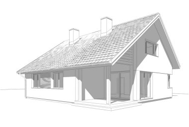 Modern bina çizimi, mimari çizim