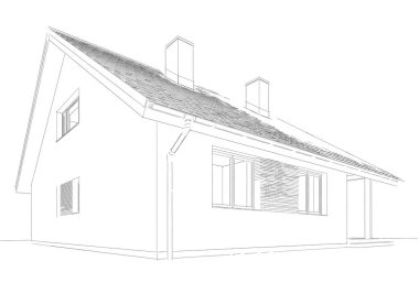 Modern bina çizimi, mimari çizim