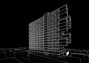 Modern bina çizimi, mimari çizim