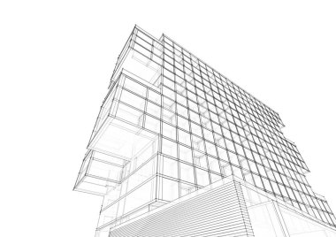 Modern bina çizimi, mimari çizim