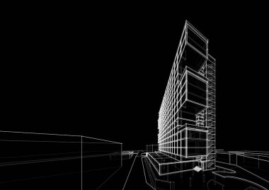 Modern bina çizimi, mimari çizim