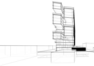 Modern bina çizimi, mimari çizim