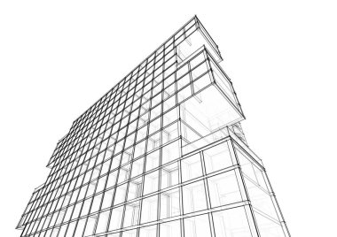 Modern bina çizimi, mimari çizim