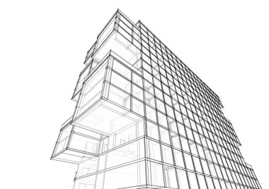 Modern bina çizimi, mimari çizim