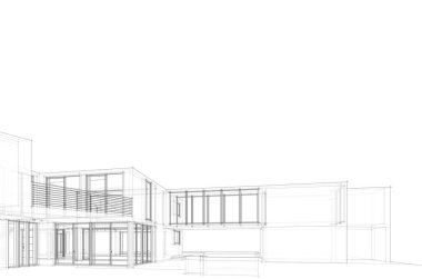 Modern bina çizimi, mimari çizim