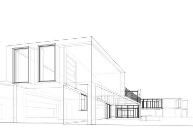 Modern bina çizimi, mimari çizim