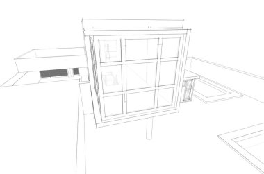 Modern bina çizimi, mimari çizim