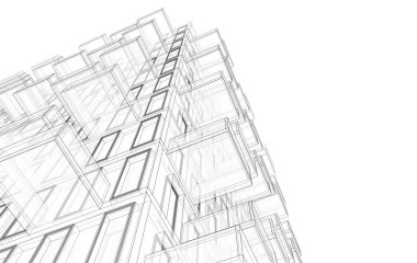 Modern bina çizimi, mimari çizim