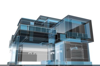 Modern bina çizimi, mimari çizim