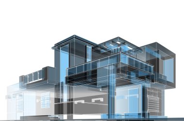 Modern bina çizimi, mimari çizim