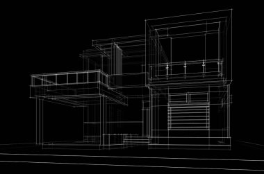 Modern bina çizimi, mimari çizim