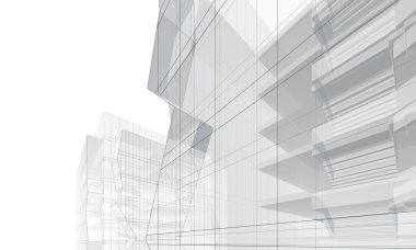 Modern bina çizimi, mimari çizim