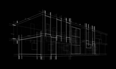 Modern bina çizimi, mimari çizim