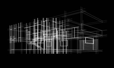 Modern bina çizimi, mimari çizim
