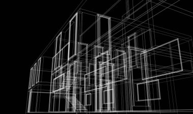 Modern bina çizimi, mimari çizim