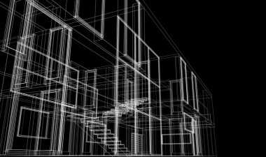 Modern bina çizimi, mimari çizim