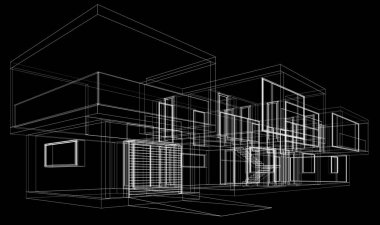 Modern bina çizimi, mimari çizim