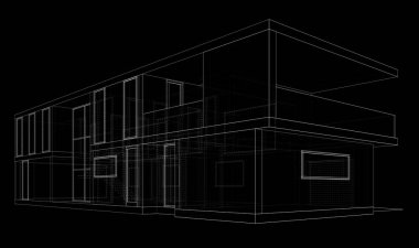 Modern bina çizimi, mimari çizim