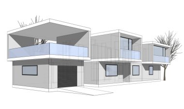 Modern bina çizimi, mimari çizim