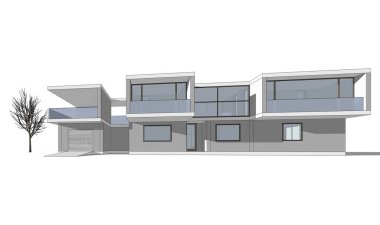 Modern bina çizimi, mimari çizim