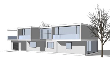 Modern bina çizimi, mimari çizim