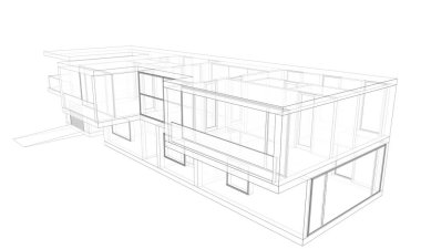 Modern bina çizimi, mimari çizim