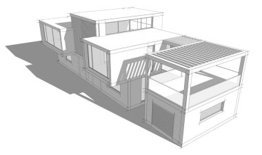 Modern bina çizimi, mimari çizim