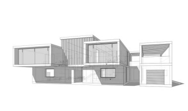 Modern bina çizimi, mimari çizim