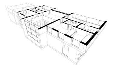 Modern bina çizimi, mimari çizim