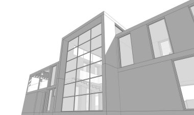 Modern bina çizimi, mimari çizim