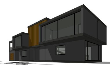 Modern bina çizimi, mimari çizim