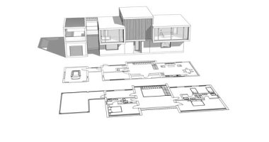 Modern bina çizimi, mimari çizim