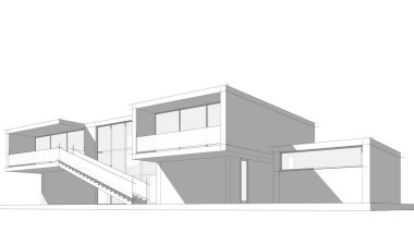 Modern bina çizimi, mimari çizim