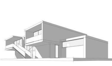 Modern bina çizimi, mimari çizim