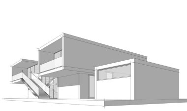 Modern bina çizimi, mimari çizim