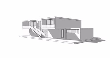 Modern bina çizimi, mimari çizim