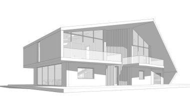 Modern bina çizimi, mimari çizim