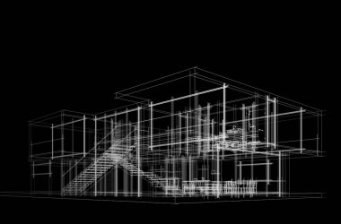 Modern bina çizimi, mimari çizim