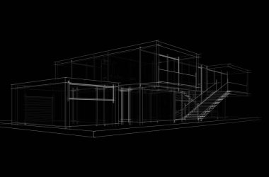 Modern bina çizimi, mimari çizim