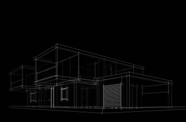 Modern bina çizimi, mimari çizim